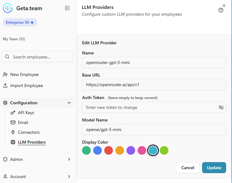 LLM Provider Configuration